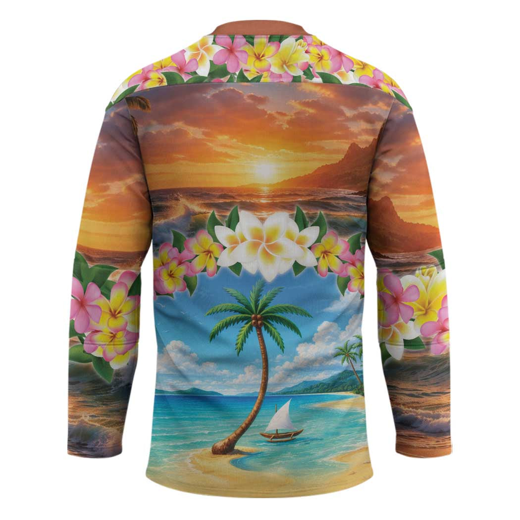 Guam Hockey Jersey Eternal Summer Sunset Beach
