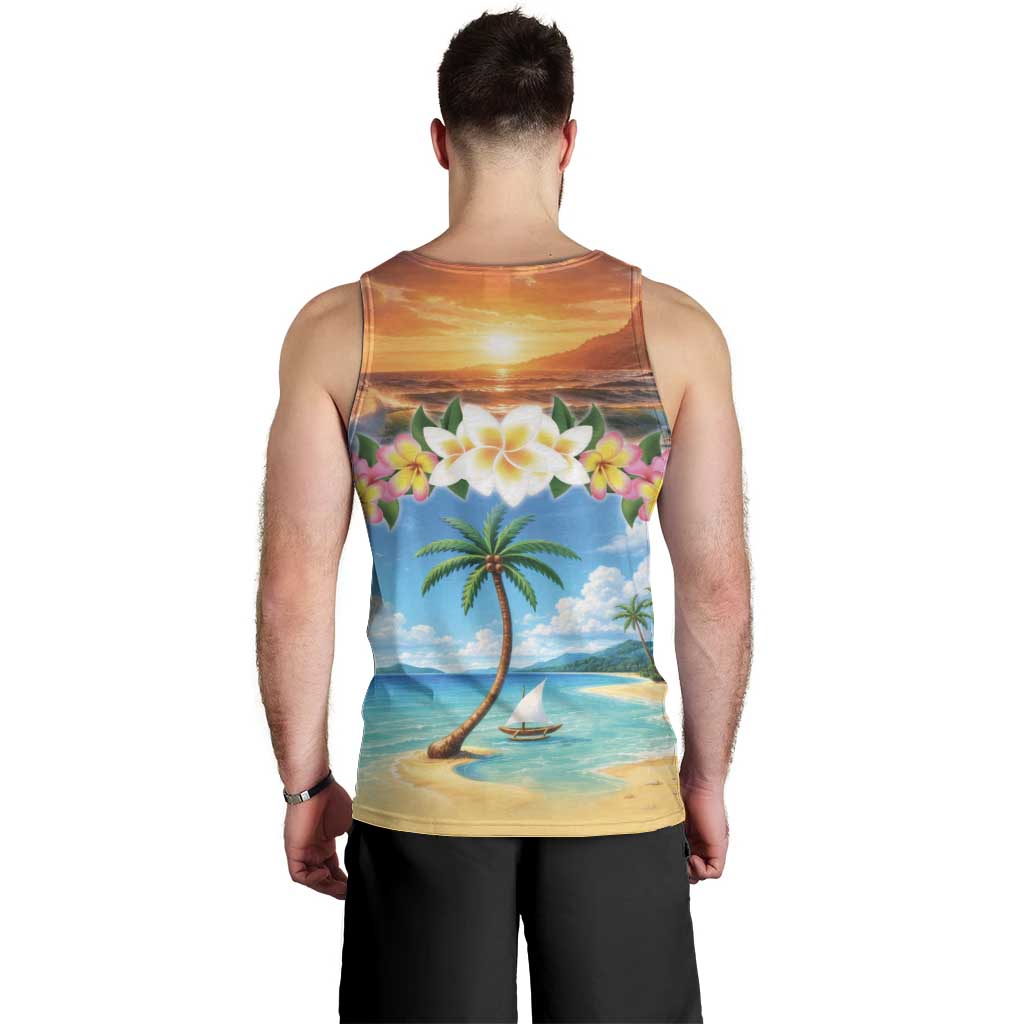 Guam Men Tank Top Eternal Summer Sunset Beach LT05 - Polynesian Pride