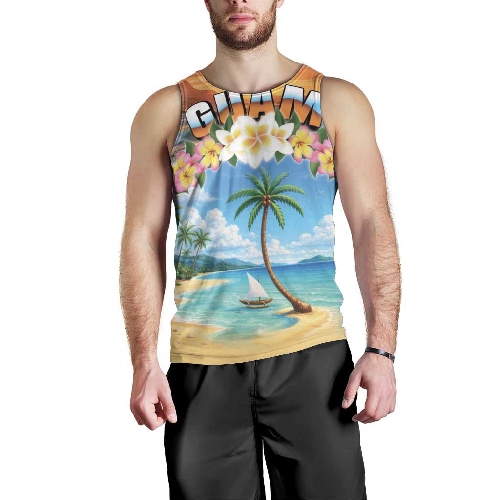 Guam Men Tank Top Eternal Summer Sunset Beach LT05 - Polynesian Pride