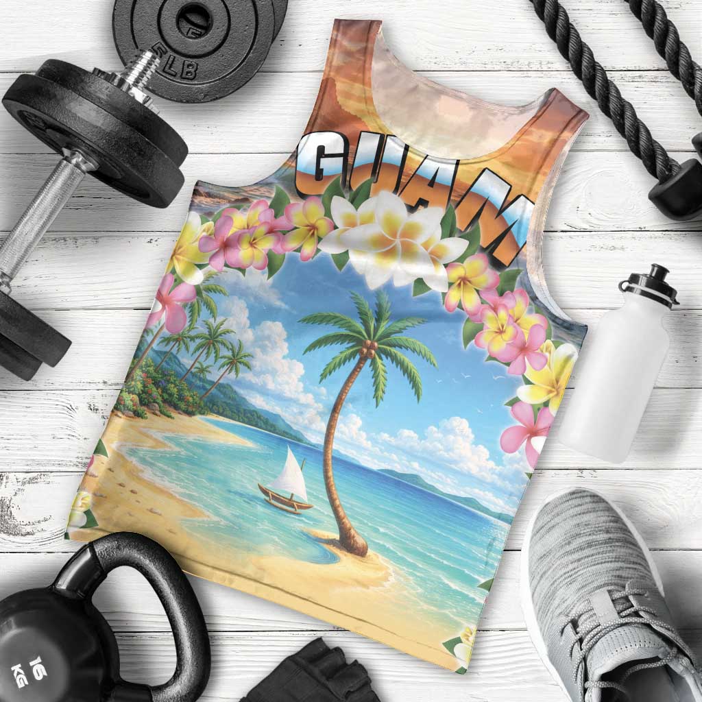 Guam Men Tank Top Eternal Summer Sunset Beach LT05 - Polynesian Pride