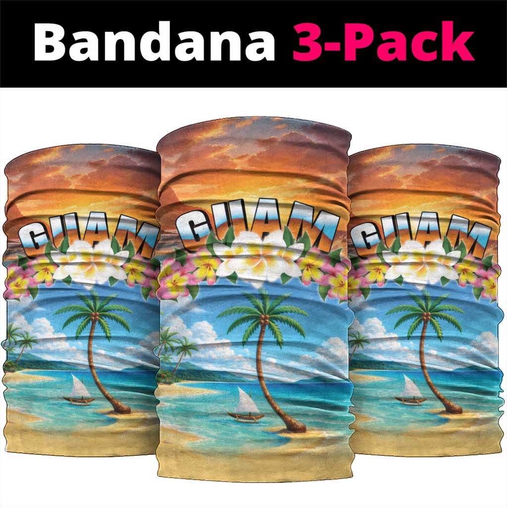Guam Neck Gaiter Eternal Summer Sunset Beach LT05 package One Size: 25*50cm Colorful - Polynesian Pride