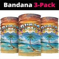 Guam Neck Gaiter Eternal Summer Sunset Beach LT05 package One Size: 25*50cm Colorful - Polynesian Pride