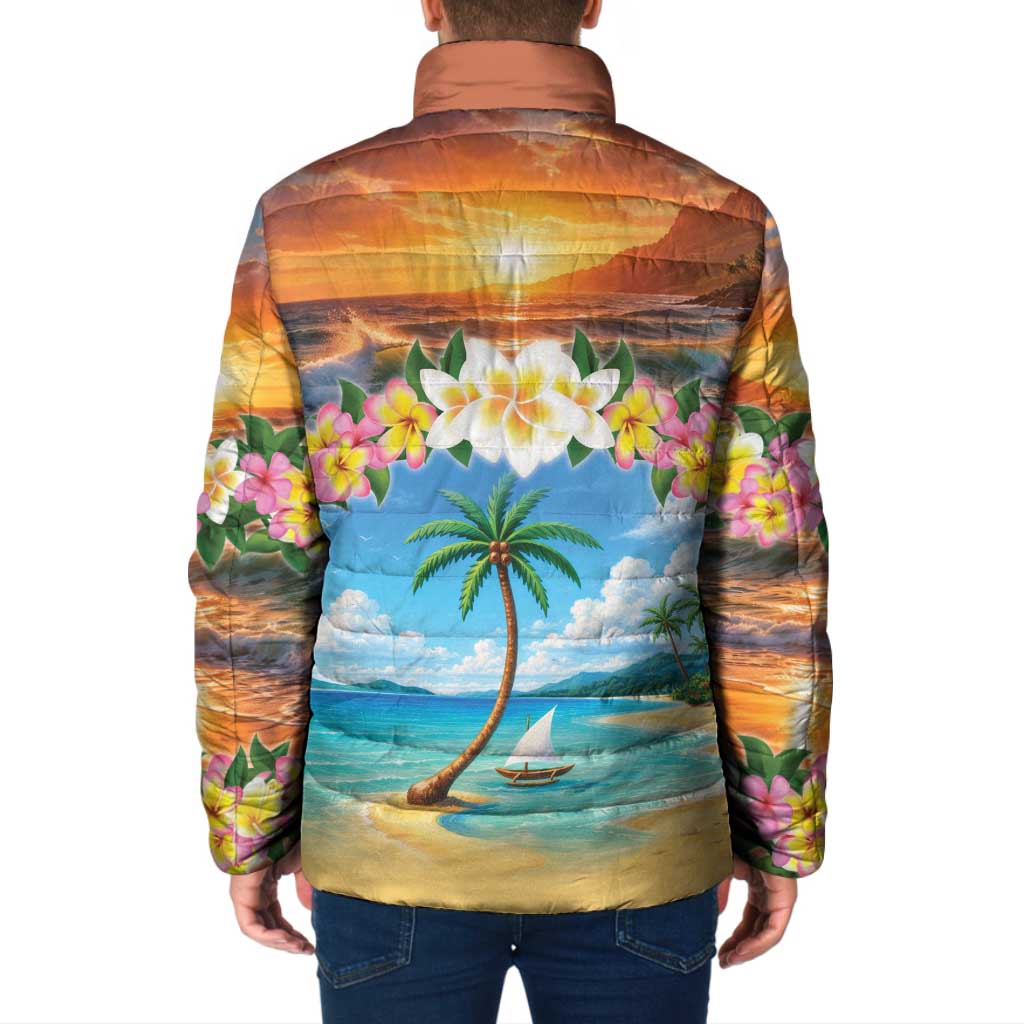 Guam Padded Jacket Eternal Summer Sunset Beach LT05 - Polynesian Pride