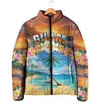 Guam Padded Jacket Eternal Summer Sunset Beach LT05 - Polynesian Pride