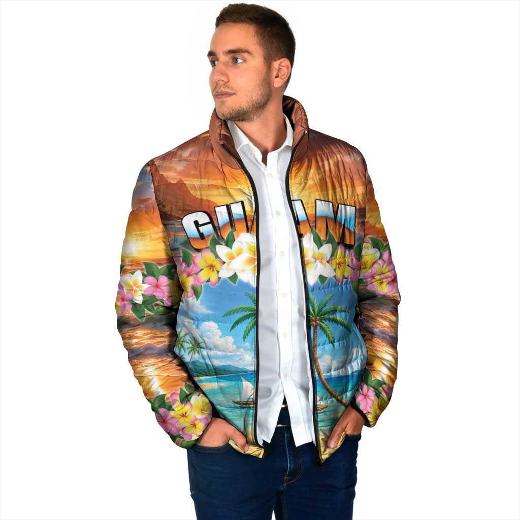 Guam Padded Jacket Eternal Summer Sunset Beach LT05 - Polynesian Pride