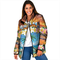 Guam Padded Jacket Eternal Summer Sunset Beach LT05 Women Colorful - Polynesian Pride