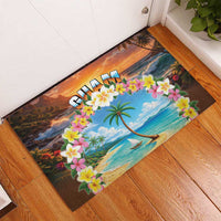Guam Rubber Doormat Eternal Summer Sunset Beach LT05 - Polynesian Pride