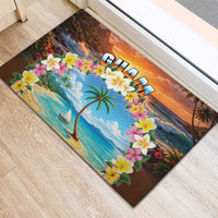 Guam Rubber Doormat Eternal Summer Sunset Beach LT05 - Polynesian Pride