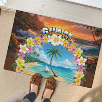 Guam Rubber Doormat Eternal Summer Sunset Beach LT05 - Polynesian Pride