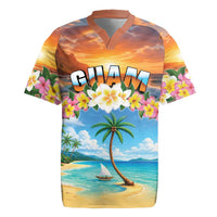 Guam Rugby Jersey Eternal Summer Sunset Beach