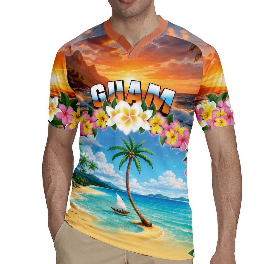 Guam Rugby Jersey Eternal Summer Sunset Beach