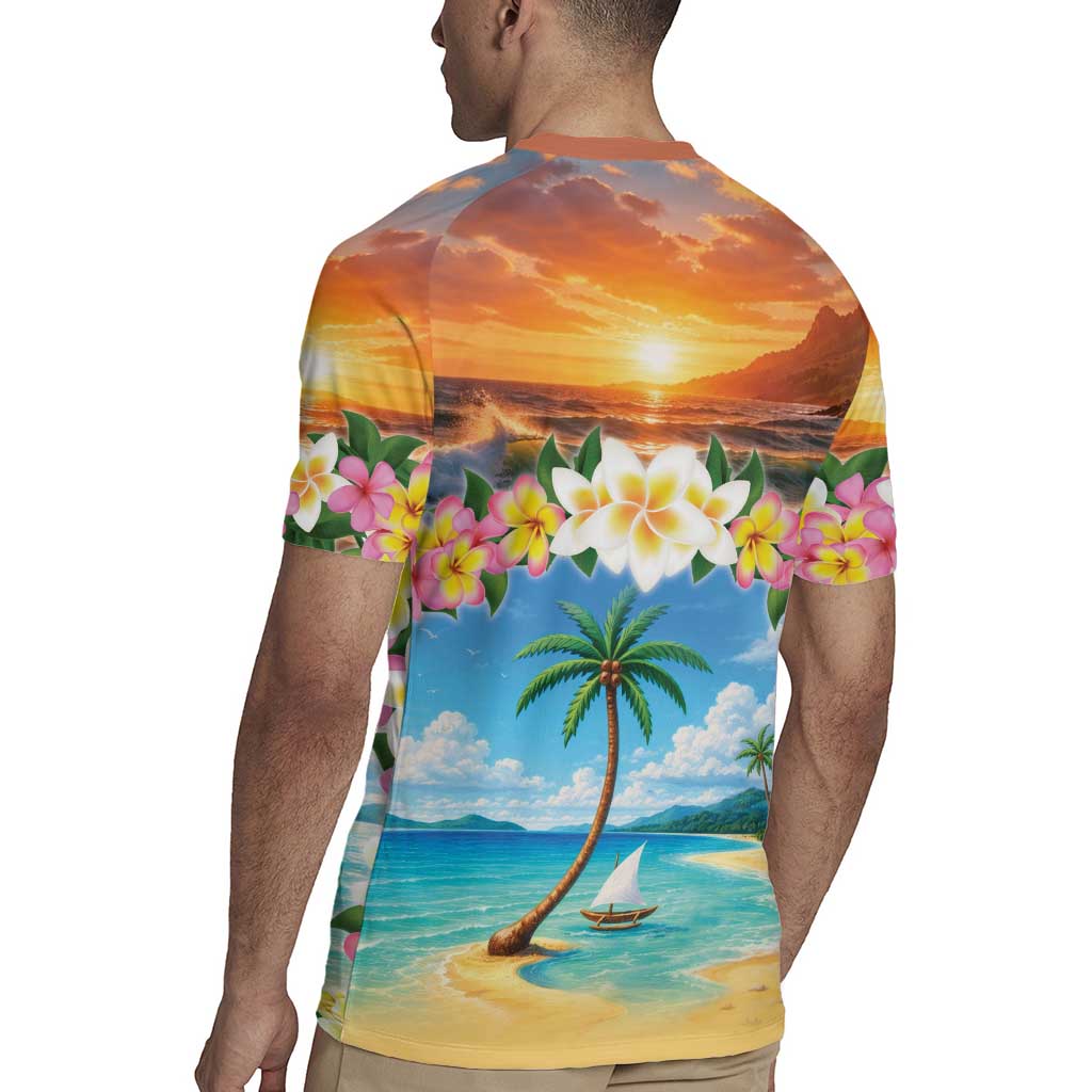 Guam Rugby Jersey Eternal Summer Sunset Beach