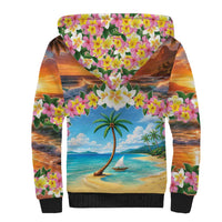 Guam Sherpa Hoodie Eternal Summer Sunset Beach