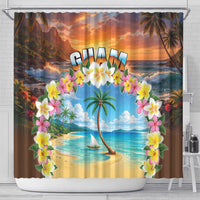 Guam Shower Curtain Eternal Summer Sunset Beach LT05 - Polynesian Pride