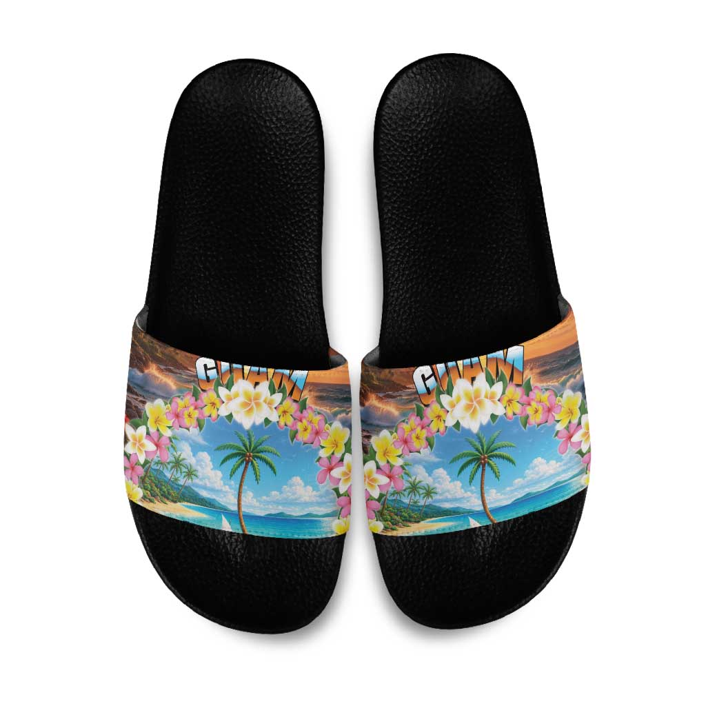 Guam Slide Sandals Eternal Summer Sunset Beach