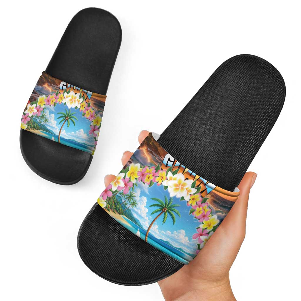 Guam Slide Sandals Eternal Summer Sunset Beach