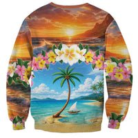 Guam Sweatshirt Eternal Summer Sunset Beach LT05 - Polynesian Pride