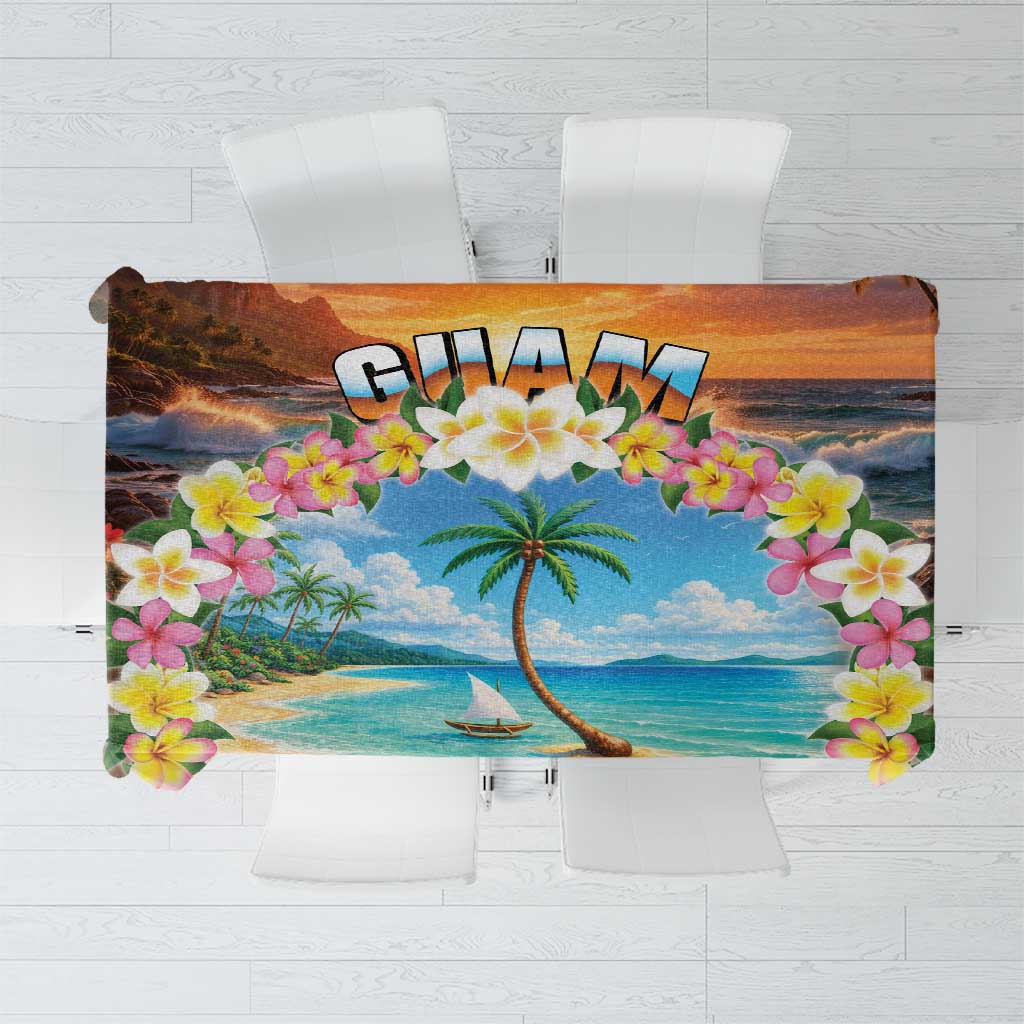 Guam Tablecloth Eternal Summer Sunset Beach