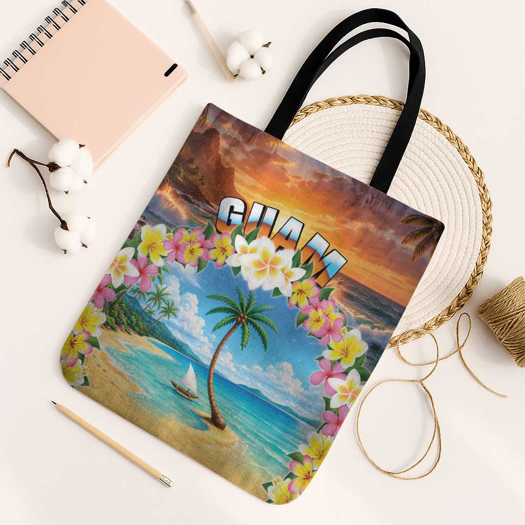 Guam Tote Bag Eternal Summer Sunset Beach