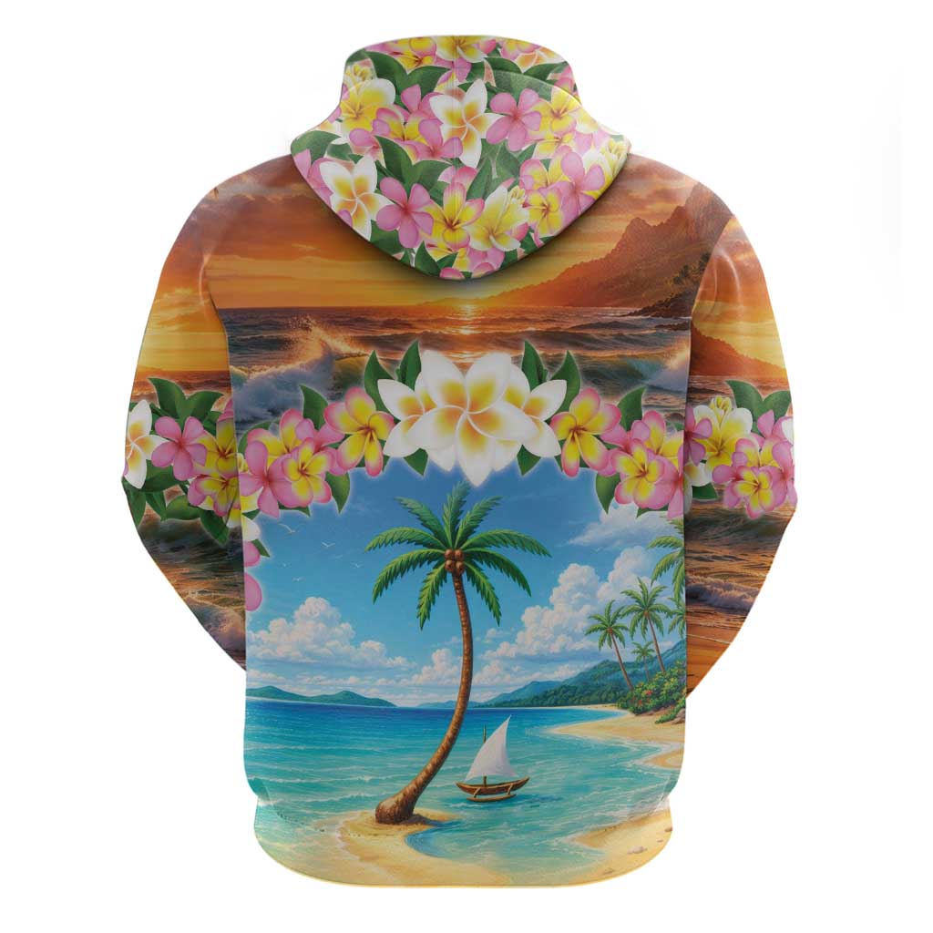 Guam Zip Hoodie Eternal Summer Sunset Beach
