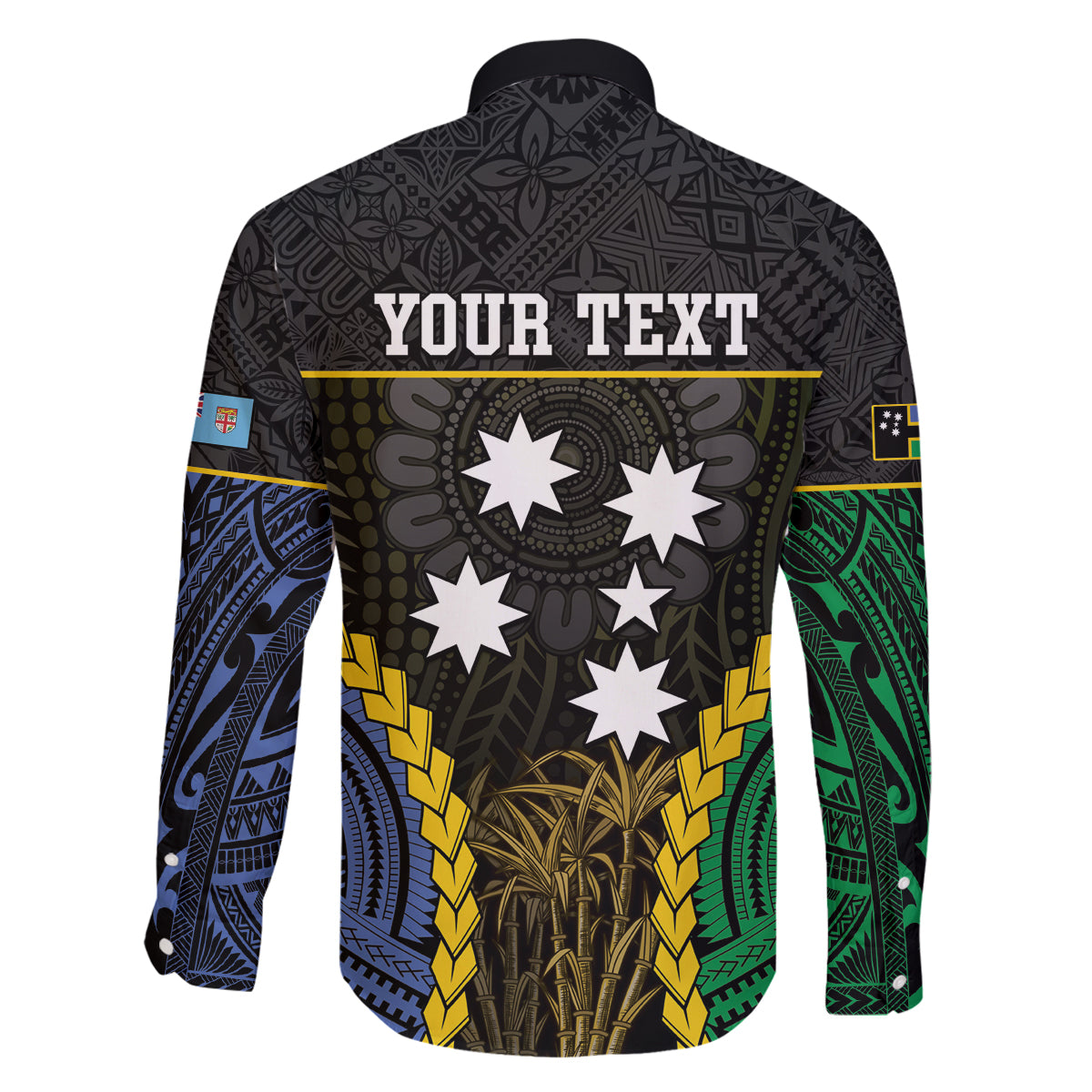 Personalised South Sea Islanders And Fiji Family Matching Mermaid Dress and Hawaiian Shirt Kanakas Fijian Tapa Pattern