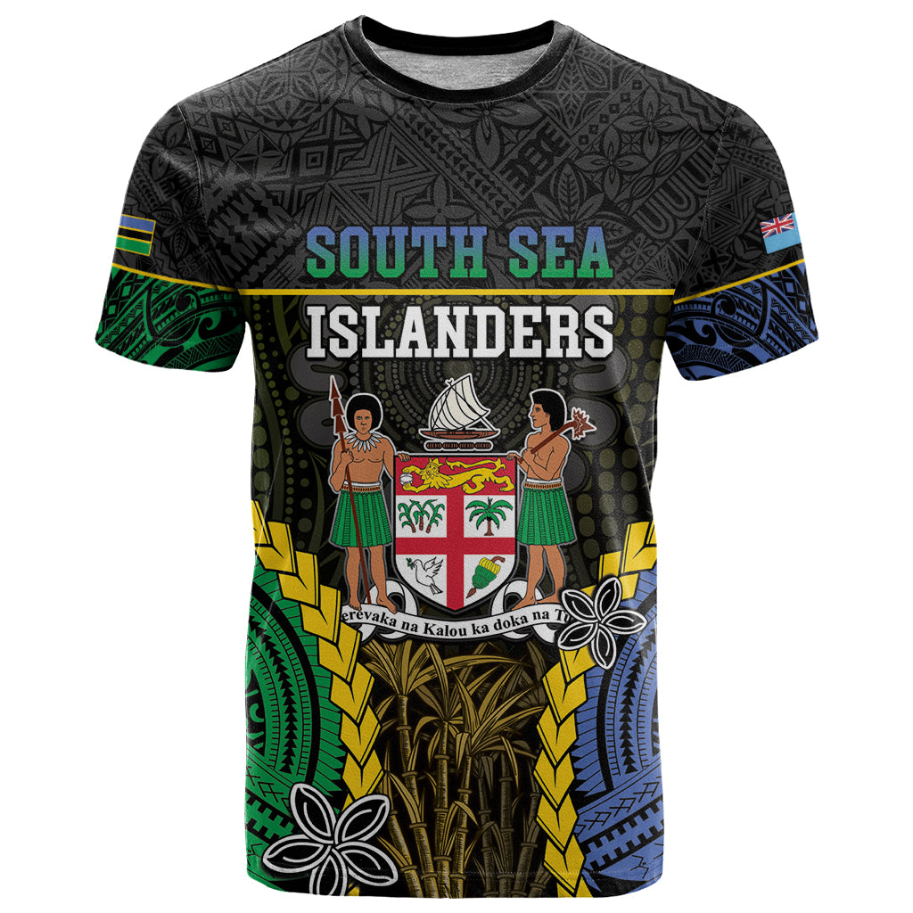 Personalised South Sea Islanders And Fiji T Shirt Kanakas Fijian Tapa Pattern