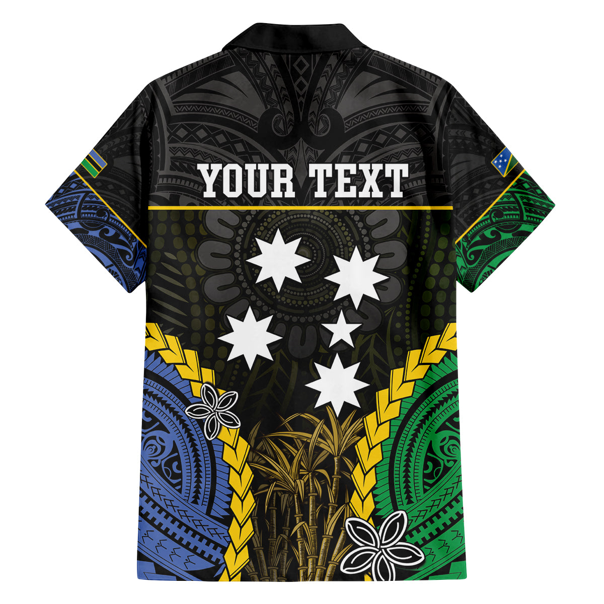 Personalised South Sea Islanders And Solomon Islands Family Matching Off The Shoulder Long Sleeve Dress and Hawaiian Shirt Kanakas Polynesian Pattern