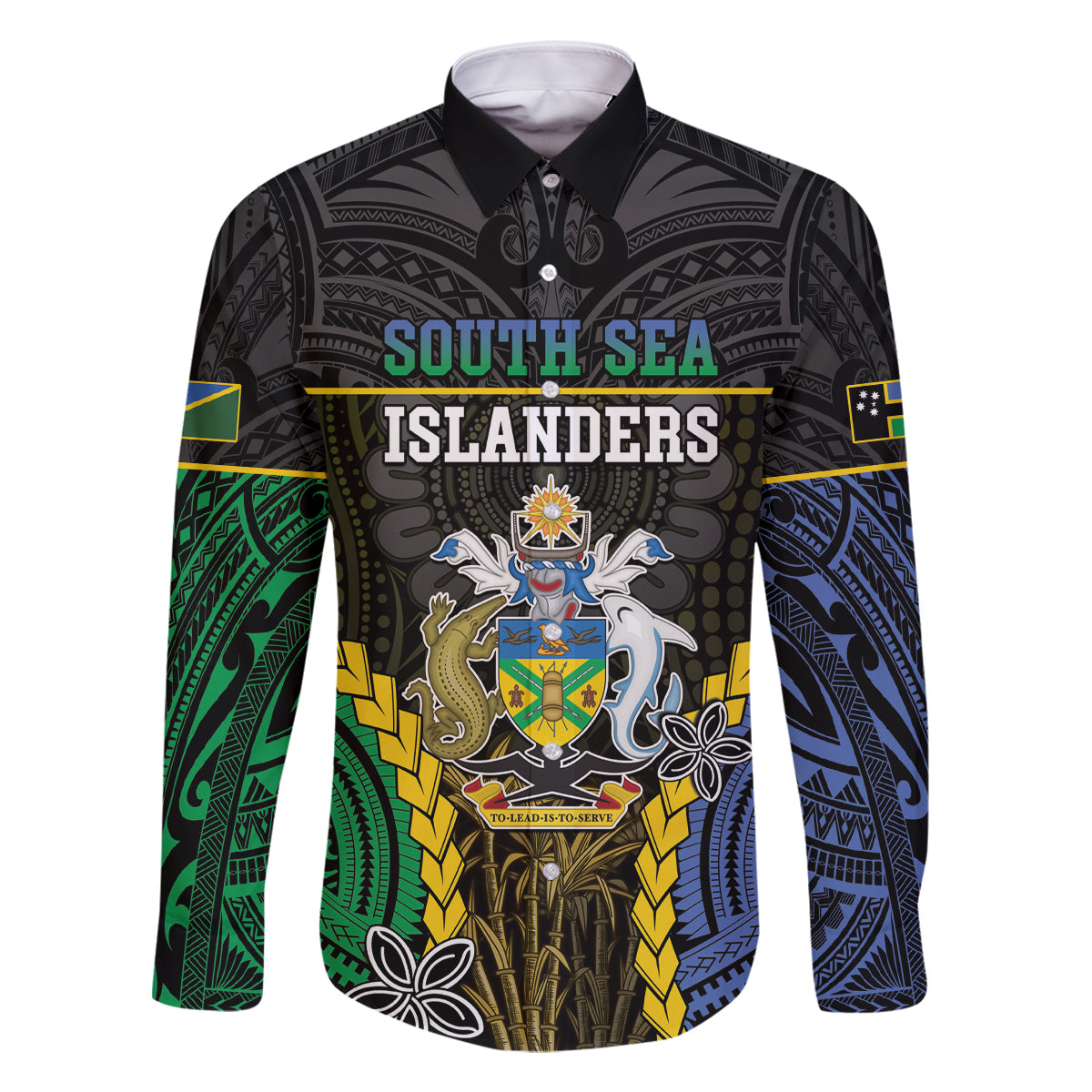 Personalised South Sea Islanders And Solomon Islands Family Matching Off Shoulder Short Dress and Hawaiian Shirt Kanakas Polynesian Pattern
