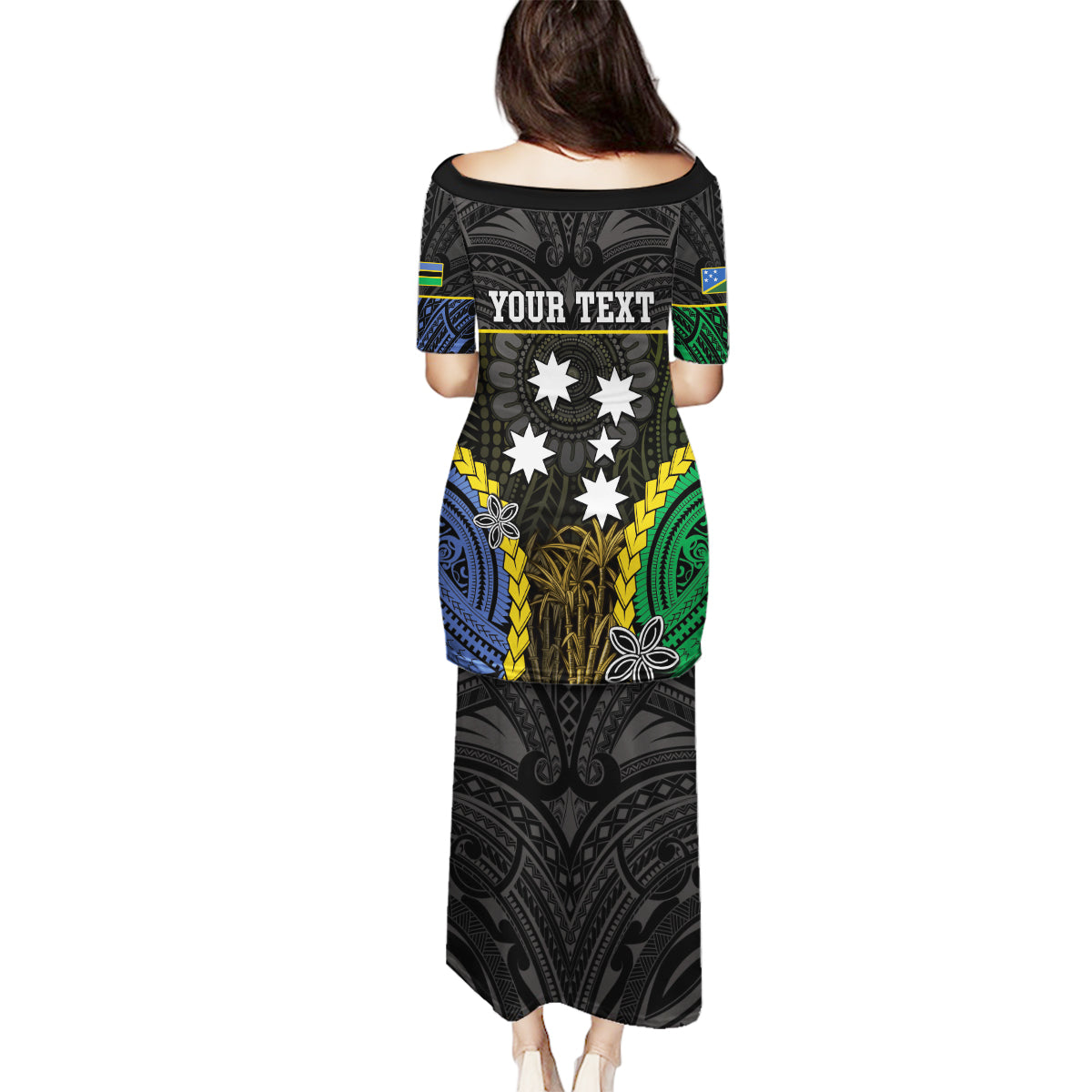 Personalised South Sea Islanders And Solomon Islands Family Matching Puletasi and Hawaiian Shirt Kanakas Polynesian Pattern LT05 - Polynesian Pride