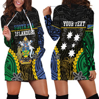 Personalised South Sea Islanders And Solomon Islands Hoodie Dress Kanakas Polynesian Pattern