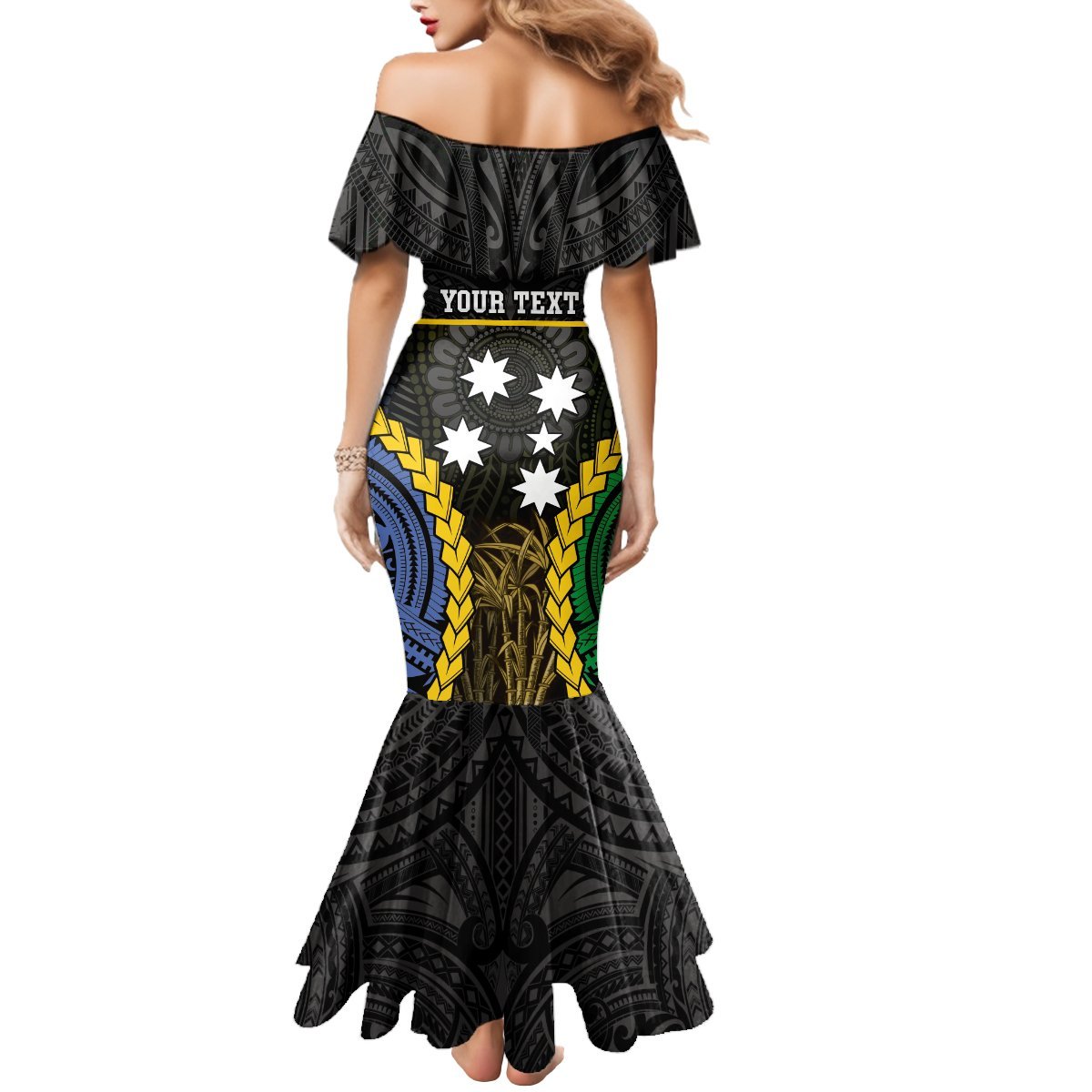 Personalised South Sea Islanders And Solomon Islands Mermaid Dress Kanakas Polynesian Pattern LT05 - Polynesian Pride