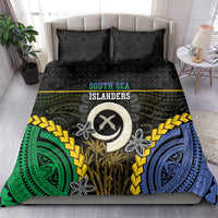 South Sea Islanders And Vanuatu Bedding Set Kanakas Sand Drawing Pattern
