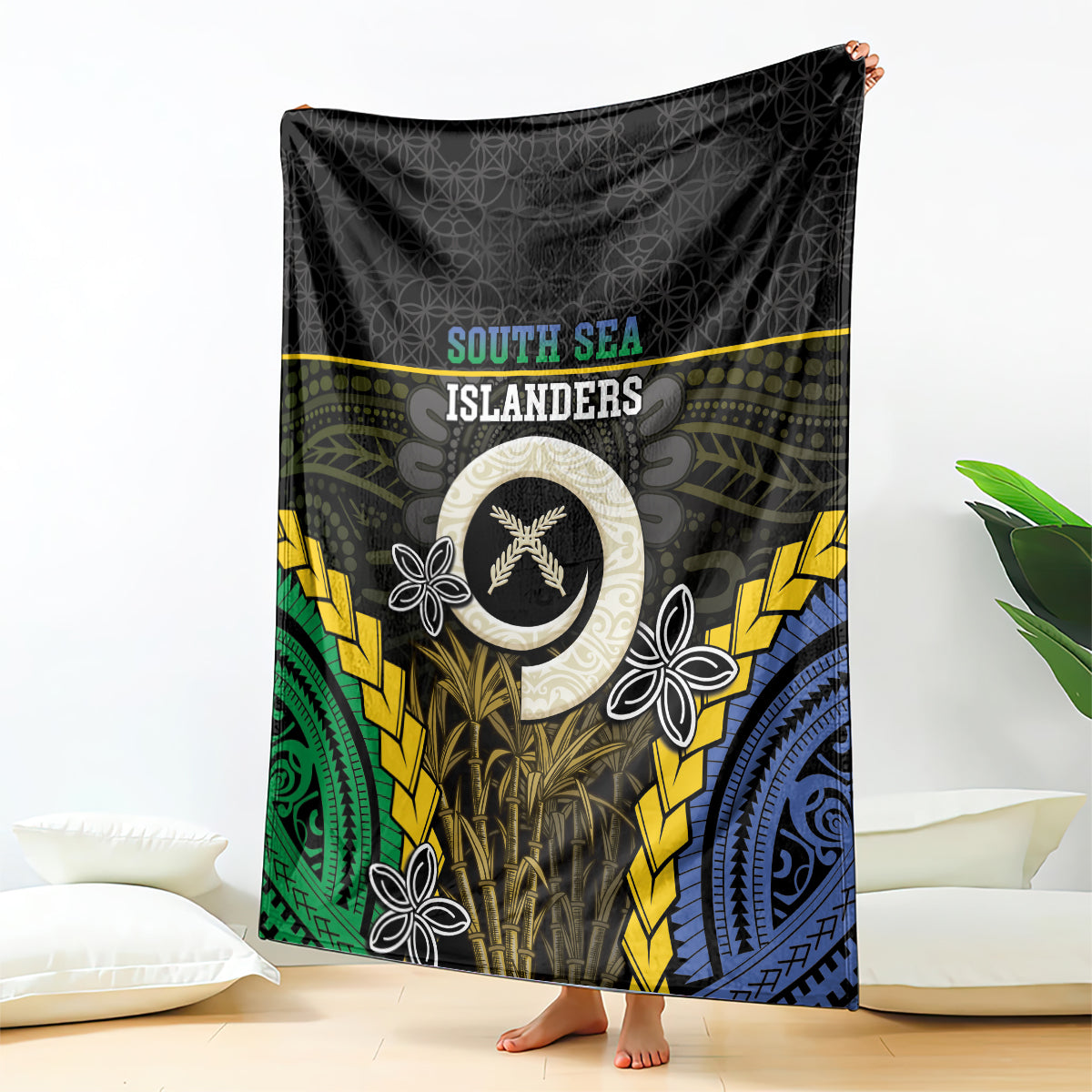 South Sea Islanders And Vanuatu Blanket Kanakas Sand Drawing Pattern LT05 - Polynesian Pride