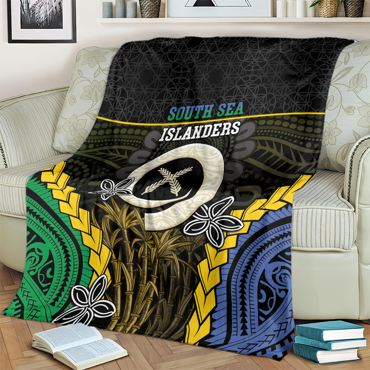 South Sea Islanders And Vanuatu Blanket Kanakas Sand Drawing Pattern LT05 - Polynesian Pride