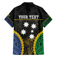 Personalised South Sea Islanders And Vanuatu Family Matching Summer Maxi Dress and Hawaiian Shirt Kanakas Sand Drawing Pattern LT05 - Polynesian Pride