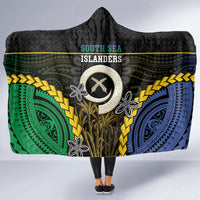 South Sea Islanders And Vanuatu Hooded Blanket Kanakas Sand Drawing Pattern