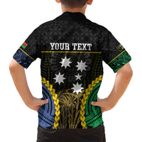 Personalised South Sea Islanders And Vanuatu Kid Hawaiian Shirt Kanakas Sand Drawing Pattern