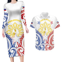 Philippines Couples Matching Long Sleeve Bodycon Dress and Hawaiian Shirt Katipunan Andres Bonifacio