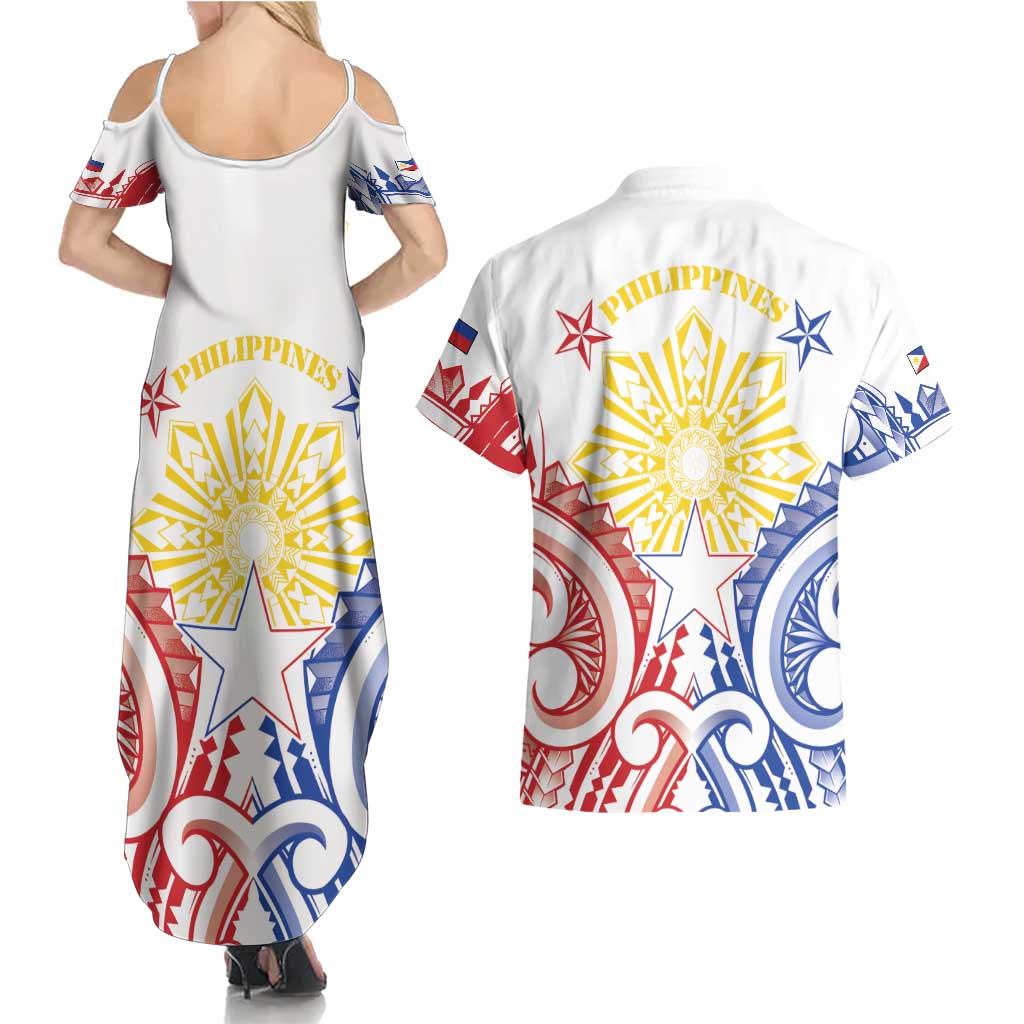 Philippines Couples Matching Summer Maxi Dress and Hawaiian Shirt Katipunan Andres Bonifacio