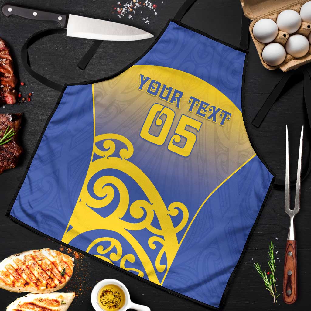 Custom James Cook High School Apron Maori Koru Pattern