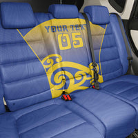 Custom James Cook High School Back Car Seat Cover Maori Koru Pattern