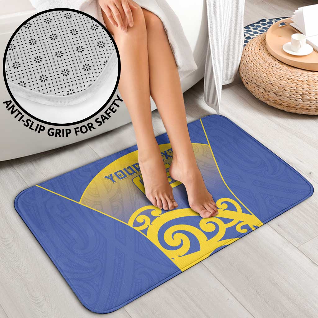 Custom James Cook High School Bathroom Set Maori Koru Pattern