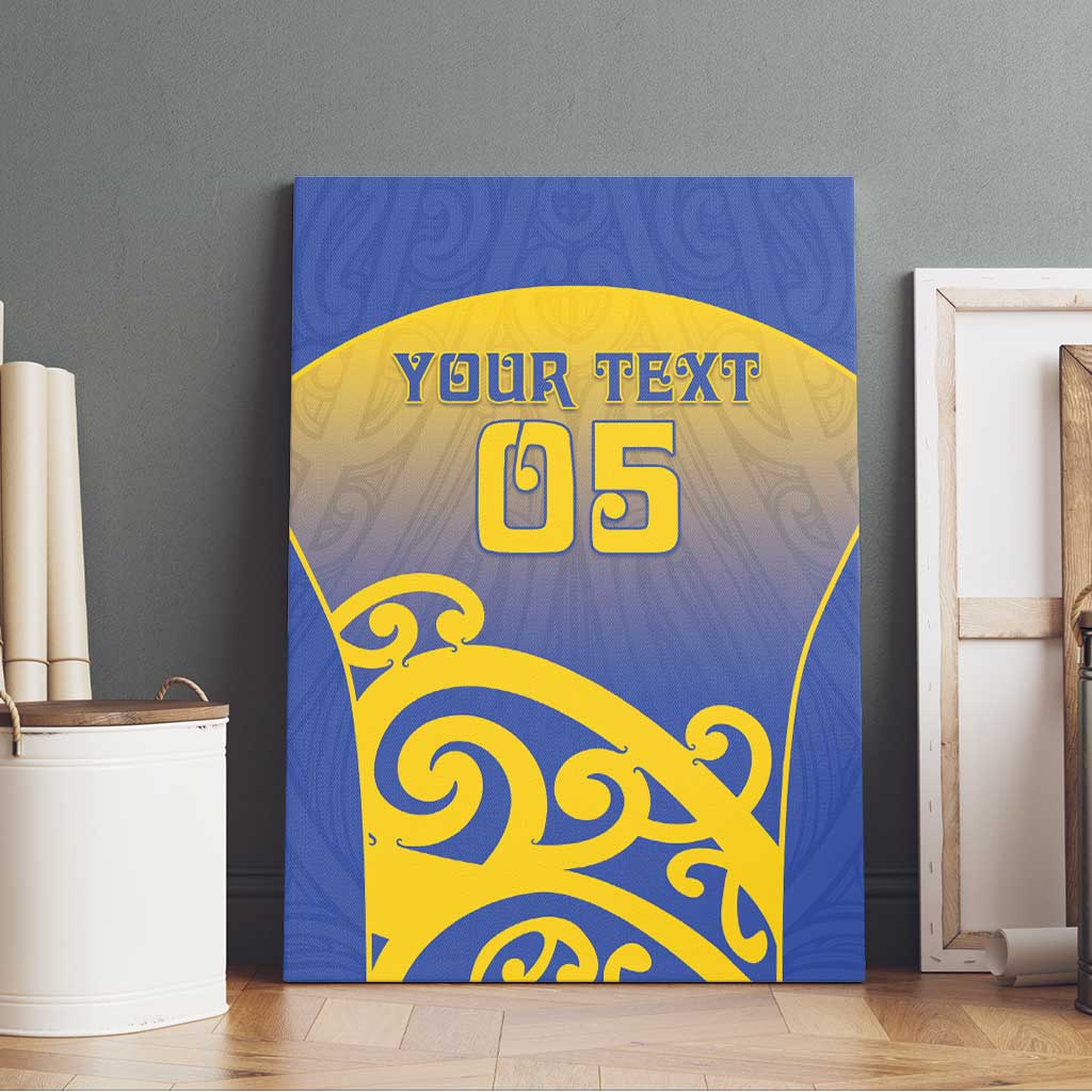 Custom James Cook High School Canvas Wall Art Maori Koru Pattern