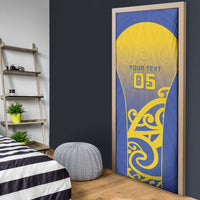 Custom James Cook High School Door Cover Maori Koru Pattern