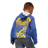 Custom James Cook High School Kid Hoodie Maori Koru Pattern LT05 - Polynesian Pride