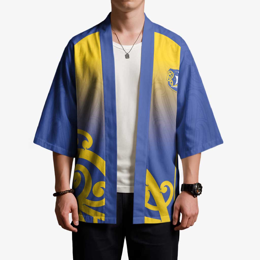 Custom James Cook High School Kimono Maori Koru Pattern