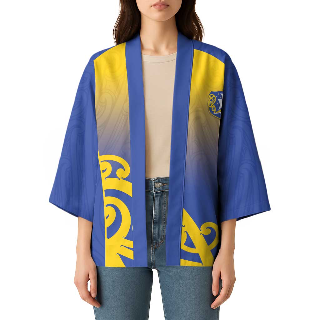 Custom James Cook High School Kimono Maori Koru Pattern