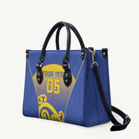 Custom James Cook High School Leather Bag Maori Koru Pattern
