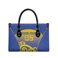 Custom James Cook High School Leather Bag Maori Koru Pattern