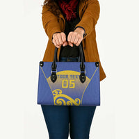 Custom James Cook High School Leather Bag Maori Koru Pattern